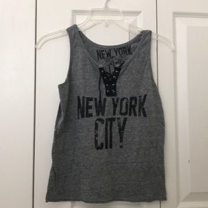 So Nikki graphic tank top.